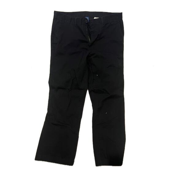 George Flat Front Black Chinos Mens 34x29 - Picture 1 of 3